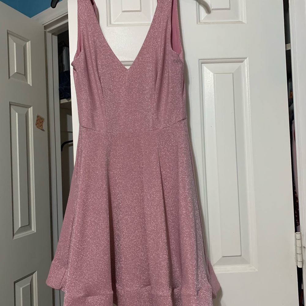 Pink Glitter Party Dress